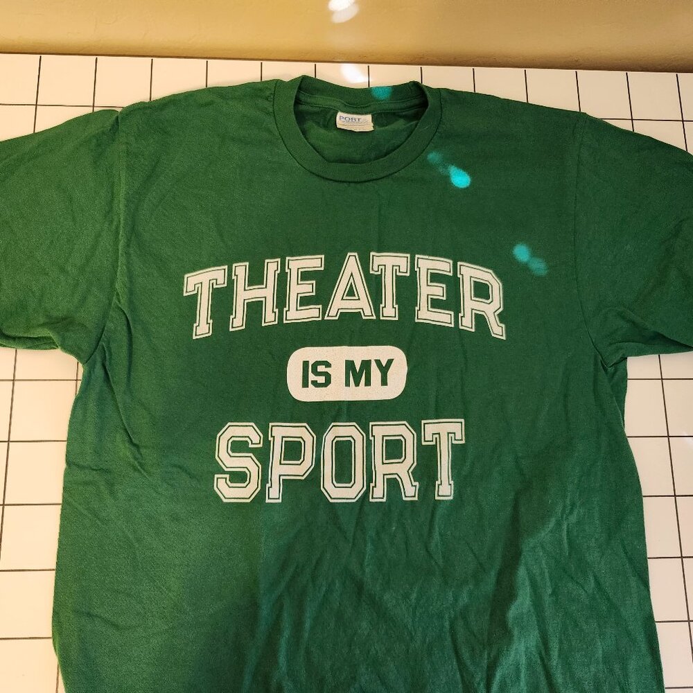 Mens Medium "Theater is my sport" Tee